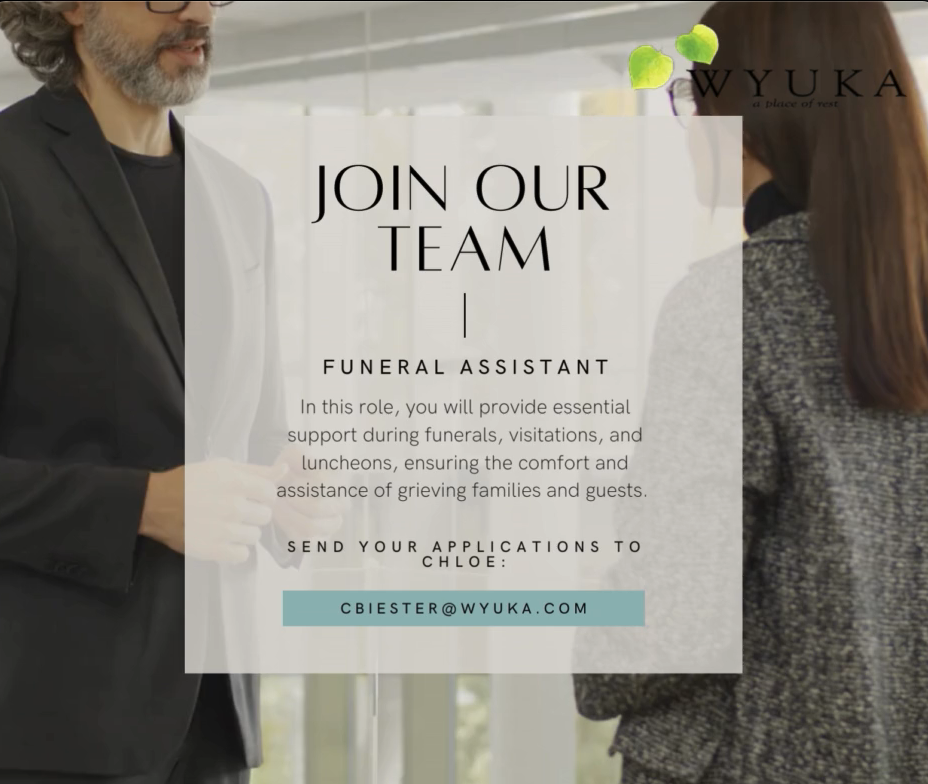 Now Hiring Funeral Assistant Wyuka Funeral Home & Cemetery
